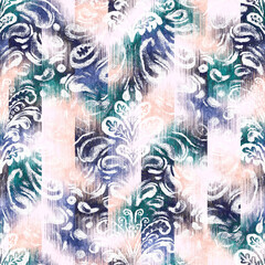 Seamless abstract trendy pattern for surface print. High quality illustration. Elegant unique luxurious unique design. Seamless repeat raster jpg pattern swatch graphic motif.