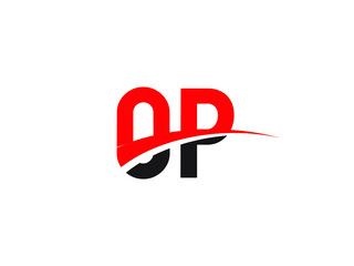OP Letter Initial Logo Design Template