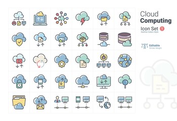 Cloud Computing icon collection