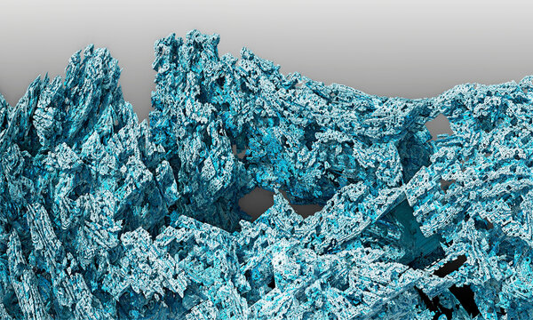 Blue neftir rock texture. 3d render of precious mineral