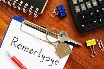 Remortgage is shown on the business photo using the text