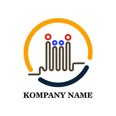 family Logo Design Concept. family logo. Colorful, Creative Symbol, Icon