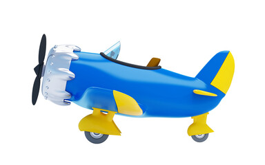 vintage cartoon aircraft side