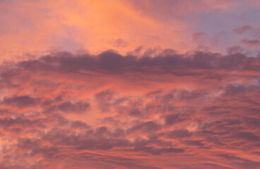 雨の後の夕焼け空