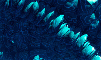 Beautiful abstract background. Abstract ocean- ART. Marble texture. Fractal art. 3D Render.