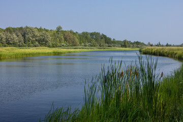 Mississippi River Summer Scenic Landscape