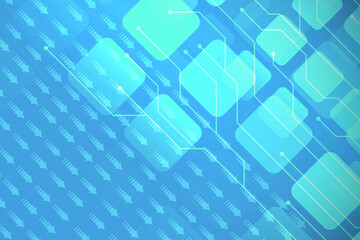 2d illustration futuristic technology back ground