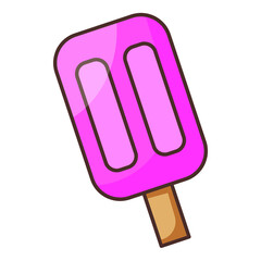 ice cream isolated on white