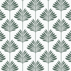 Flower petal or leaves geometric pattern vector background. Repeating tile texture. Pattern is clean usable for wallpaper, fabric, printing - 448392079