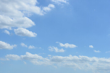 blue sky with white clouds