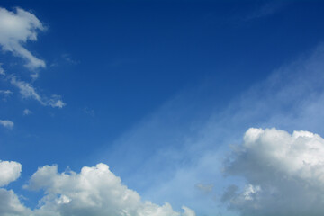 Clouds and blue sky so beautiful.