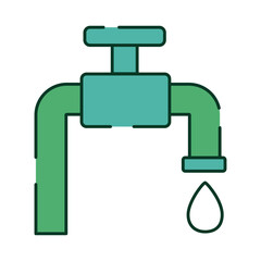 water faucet green