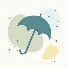Vector Image umbrella. Vector icon umbrella rain protection