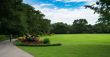 Fototapeta premium The Great Lawn view in a Garden