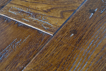 Fragment of the surface of the wooden furniture