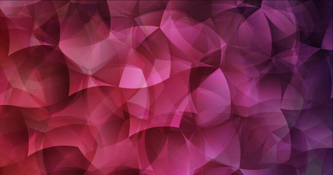 4K looping light pink, red animation with random forms. Colorful chaotic forms with gradient in moving style. Film for smart presentations. 4096 x 2160, 30 fps.