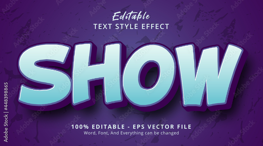 Poster editable text effect, show text on dark color gradient style effect
