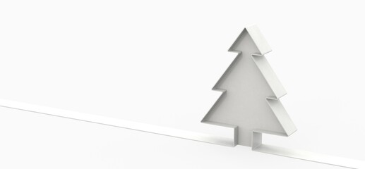 merry christmas card modern 3d minimal