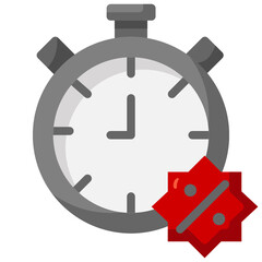 sale time flat icon