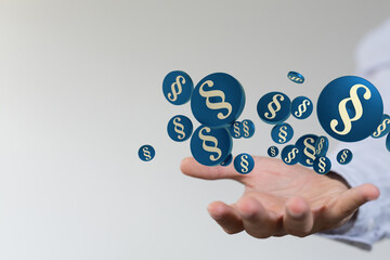 Law and justice concept digital