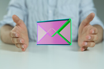 email marketing concept, send e-mail or newsletter.