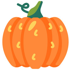 pumpkin flat icon