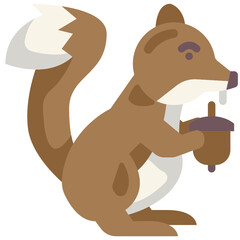 squirrel flat icon