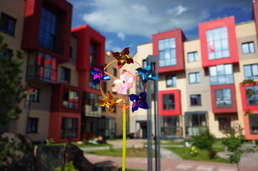 Children's toy spinner on a stick