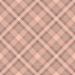 Beige argyle tartan plaid. Pattern close-up for textile, paper and other prints.