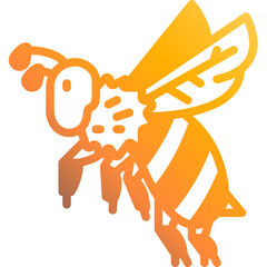 bee gradient icon