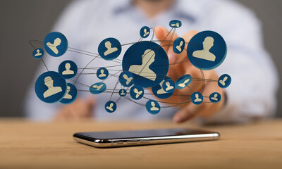 partner - organization chart team concept networking