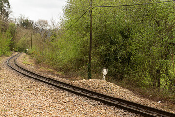 Vías de ferrocarril.