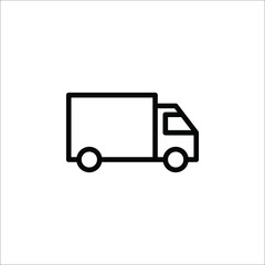 fast delivery truck icon, express delivery, vector illustration on white background