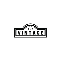 Fototapeta premium Clothing design logo with a classic concept