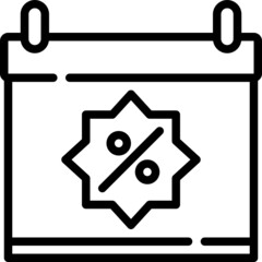 calendar line icon