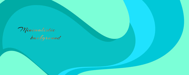 Pastel design layout. Soft blue minimalistic presentation background with multi-layered color gradation. Vector file.