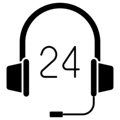 headphones solid icon