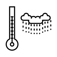 Weather Vector Line Icon Design