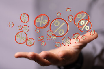 Interest rates effect on stock market share prices and global economic inflation and deflation,...