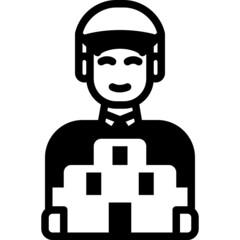 courier solid line icon