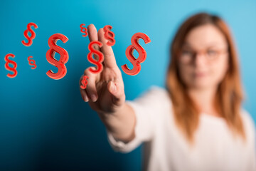 Law and justice concept digital