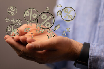 good sale discount in hand.