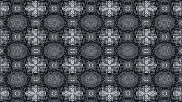 Mosaic fractal geometric kaleidoscopic