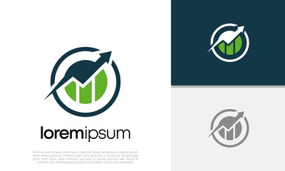 Investment logo. Innovative high tech logo template.