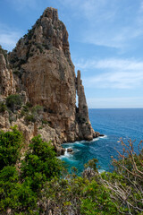 Fototapeta na wymiar Punta Pedra Longa bei Baunei Sardinien Italien