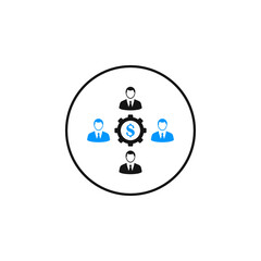 creative business group idea icon