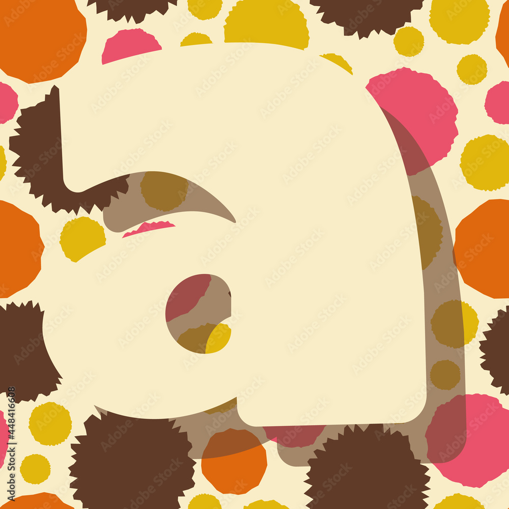 Poster letter a from the alphabet vector seamless repeat pattern print background