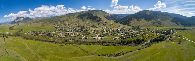 Fototapeta na wymiar Crested Butte South From the Air