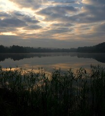 sunrise over the river