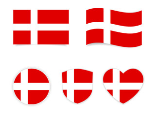 denmark  country national flag - 448418288